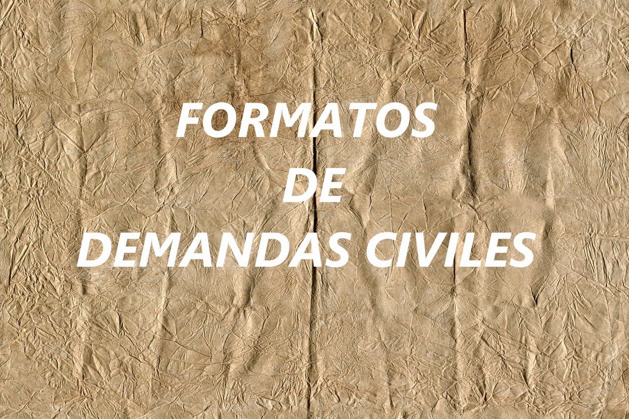 formatos de demandas civiles