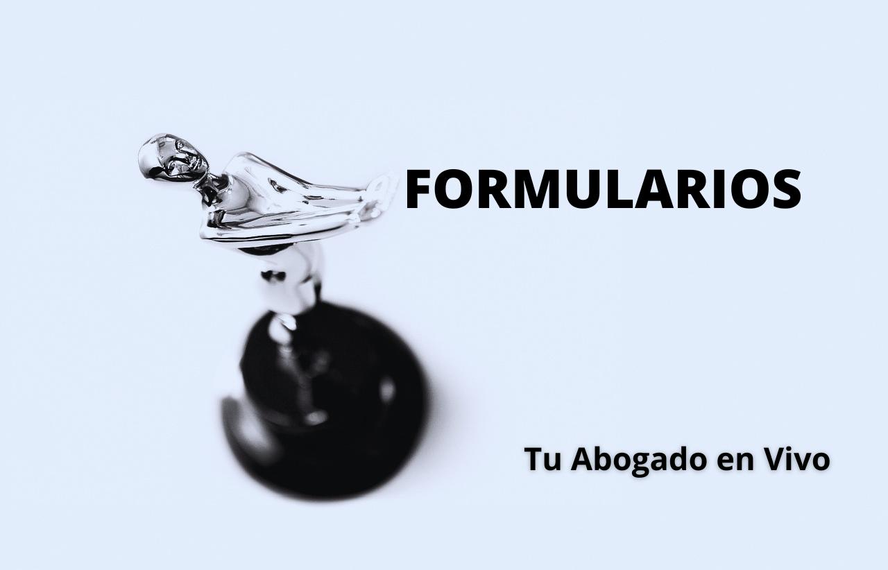 Formularios Tu Abogado en Vivo estatuilla de persona entregando algo